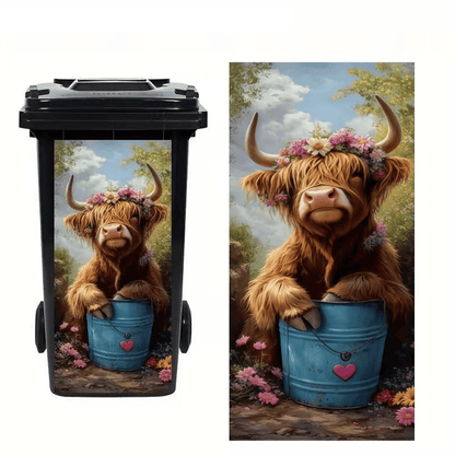 ✨Boring Trash Can? Fixed In Seconds! Creative Trash Can Sticker with Colourful Cartoon