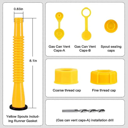 ⛽ Upgraded Gas Can Spout Replacement Kit | Stop Leaks & Pour Easier.