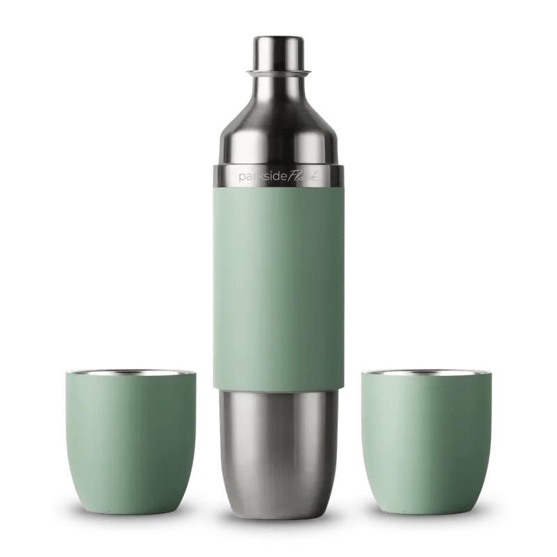 🍷✨All-in-One Insulated Wine Flask & 2 Magnetic Tumblers – 750ml Portable Set