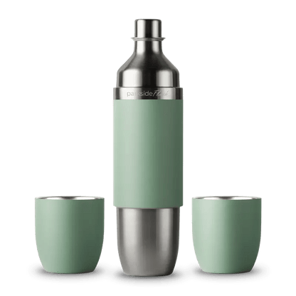 🍷✨All-in-One Insulated Wine Flask & 2 Magnetic Tumblers – 750ml Portable Set