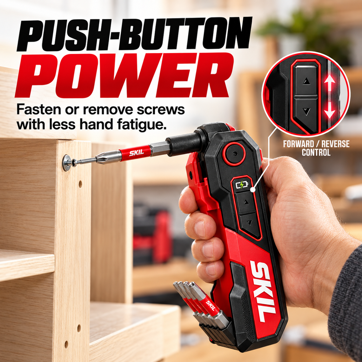 🛠️Rechargeable Powered Folding Hex Key – 3-Angle Electric Driver with 11-Piece Bit Set