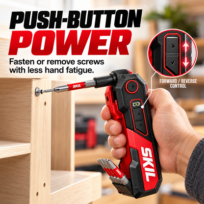 🛠️Rechargeable Powered Folding Hex Key – 3-Angle Electric Driver with 11-Piece Bit Set