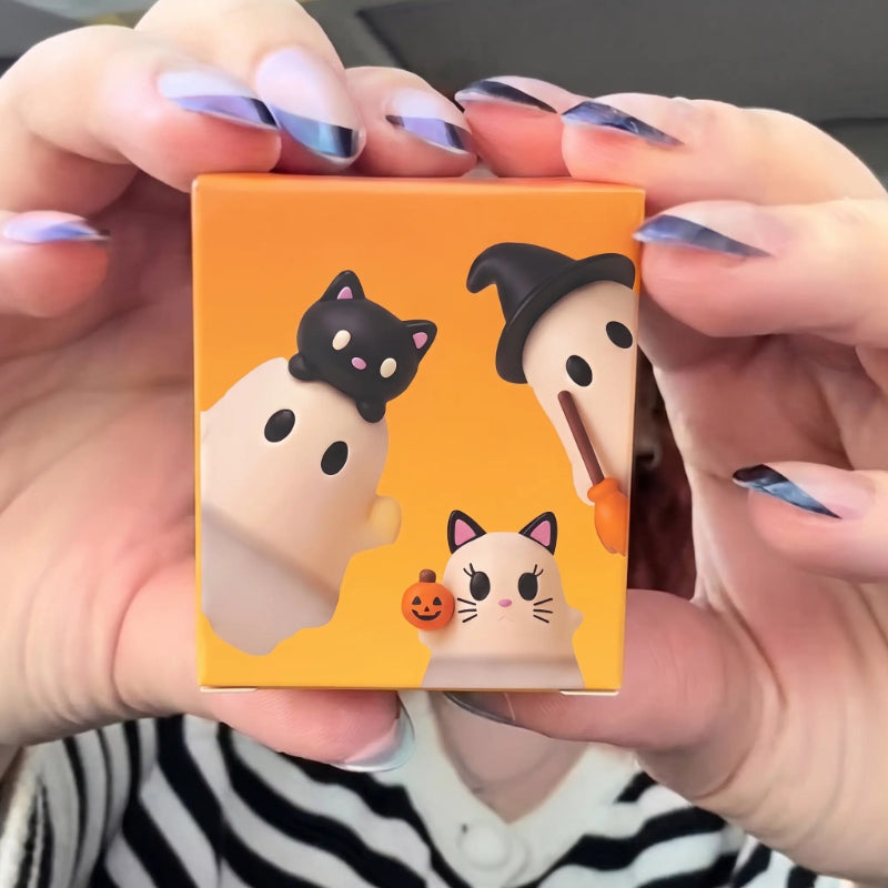 6-Piece Halloween Ghost Phone Buddies – Cute Phone Case Decorations