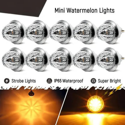 ⚡Hot Sales 49% OFF🔥3/4 Inch LED Amber Watermelon Side Marker Light