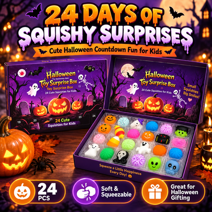 🔥24-Piece Halloween Squishy Surprise Box