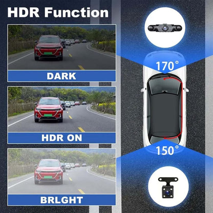 🔥360° Full View Car Dashcam System