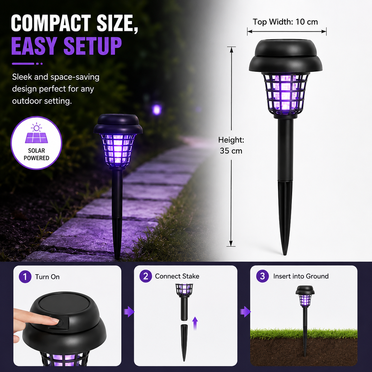 🔥Solar Mosquito Zapper Light