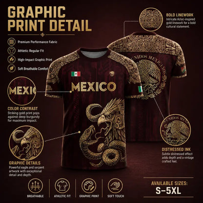 Mexico Heritage Eagle Jersey | Premium Aztec Performance Shirt S-5XL