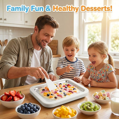 📦Buy 2 Get Free Shipping🎁DIY Rolled Ice Cream Maker – Turn Any Kitchen Into a Dessert Studio