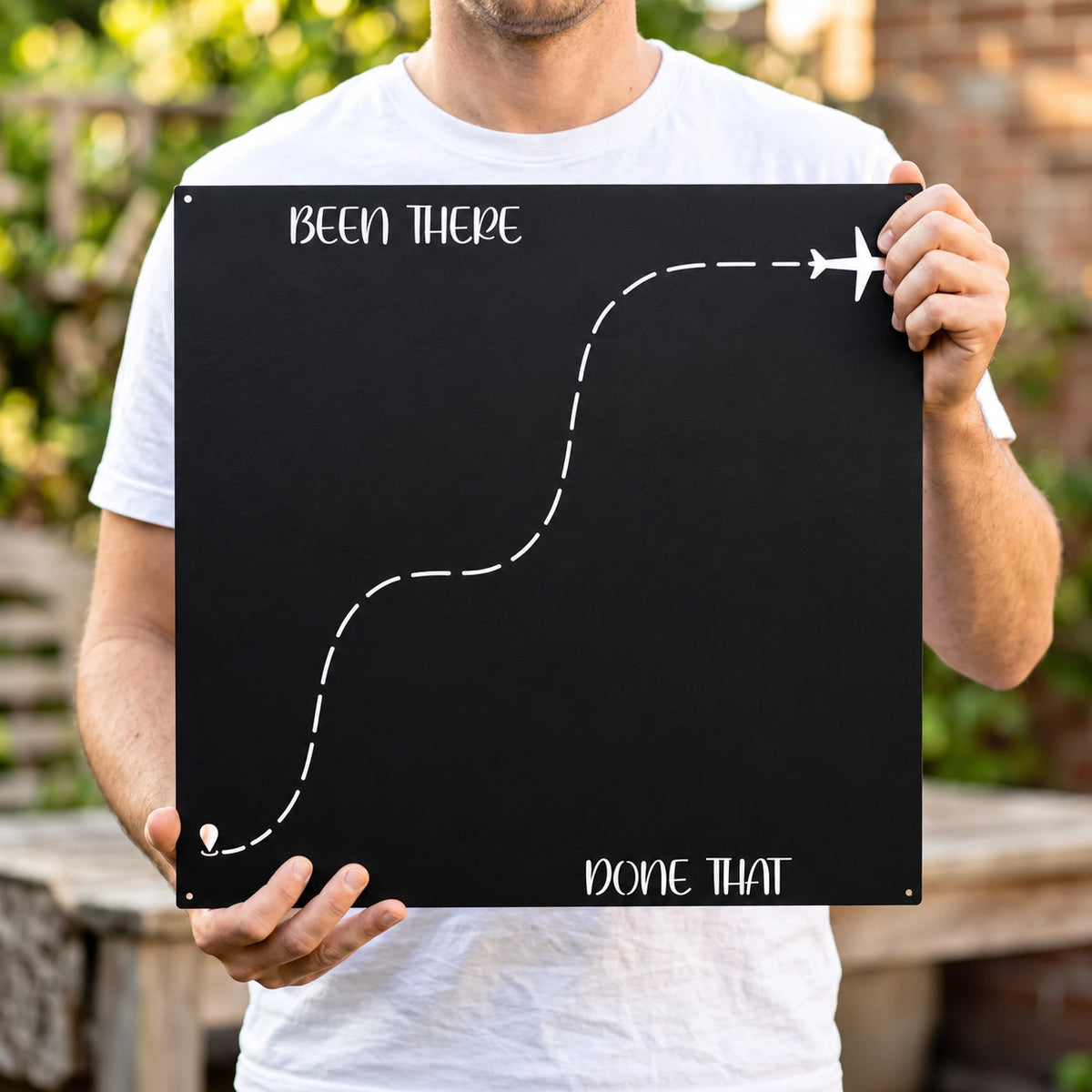 🌍 Been There, Done That™ Travel Magnet Display Board ✈️ | Wall Decor for Travel Memories 🎁