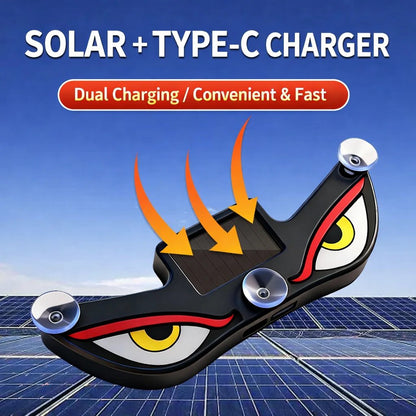 🔥Solar Demon Eye LED Car Window Light – Turn Your Ride Into a Beast