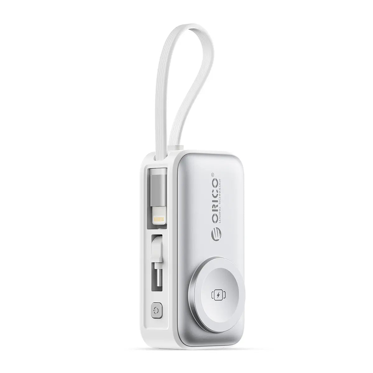 🔋4-in-1 Folding Chargeable Portable Power Bank with Integrated Cable