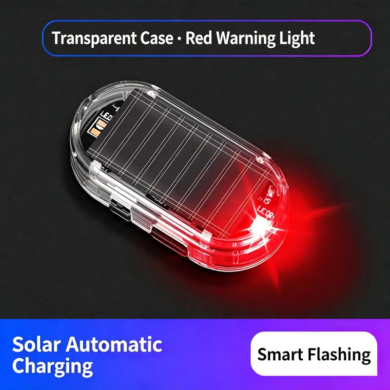 Solar Car Anti-Theft Warning Light – Motion-Sensing LED Security Deterrent, No Wiring Needed