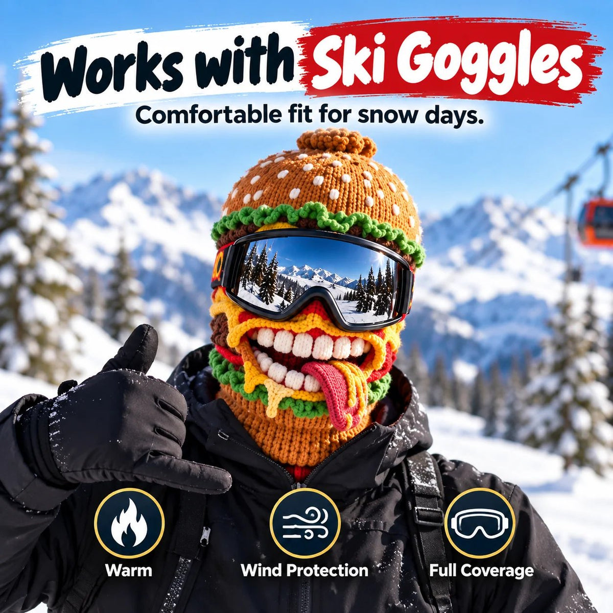 🍔🍟 Squad Goals! The Funniest Fast Food Ski Mask For Winter 2026! ⛷️❄️