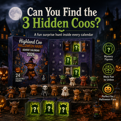 2026 Highland Coo Halloween Advent Calendar – 24 Collectible Figures