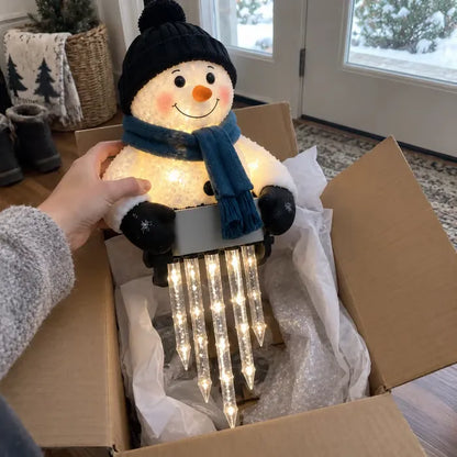 ⛄ Today 49% OFF - WinterGlow Snowman Icicle Light Decor