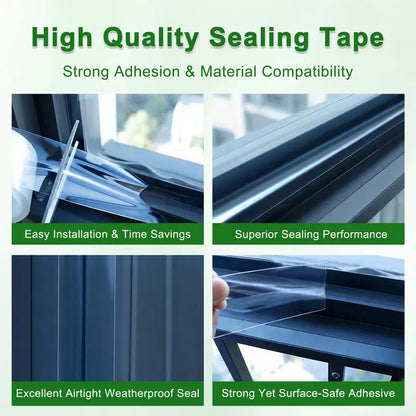 ❄️💨Clear Window Sealing Tape – Waterproof, Draftproof & Easy to Remove