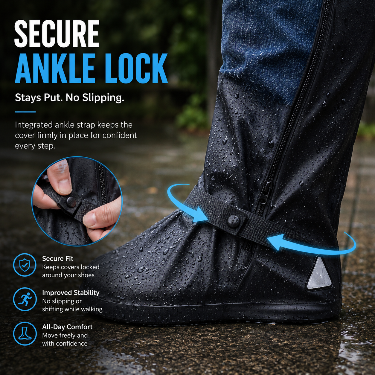 DryWalk Waterproof Shoe Covers | Anti-Slip Rain Shoe Protectors