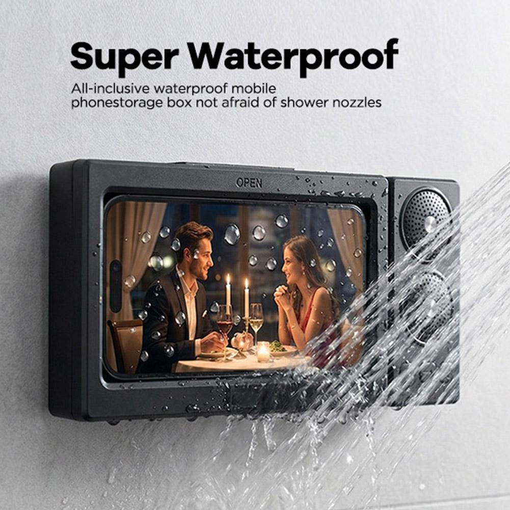 🎖️Waterproof Touch Screen Phone Bluetooth Speaker For Bathroom