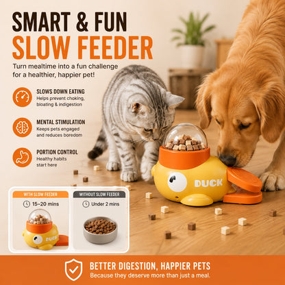 Interactive Treat Dispenser Toy – Slow Feeder Puzzle for Cats & Dogs