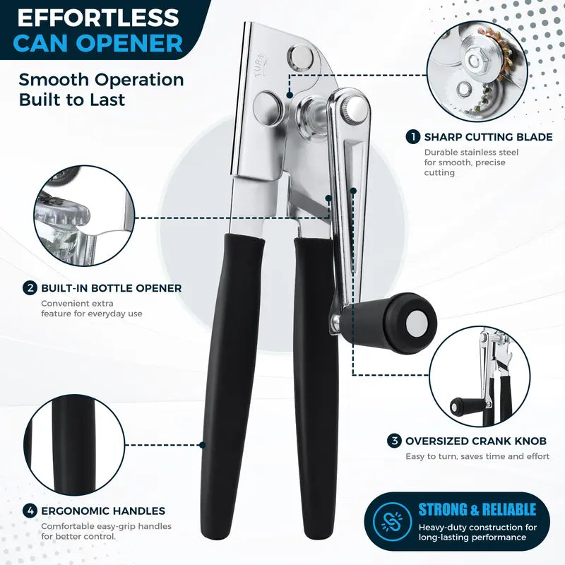 2-in-1 Easy-Turn Can & Bottle Opener
