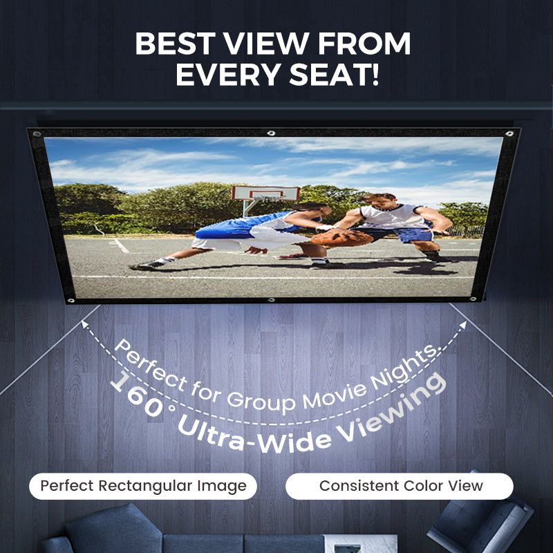 📺 50% DI SCONTO ORA! ✨ Schermo di proiezione ad alta definizione – diagonale da 120 pollici con superficie bianca opaca per un'esperienza home cinema cristallina 🎬🌟