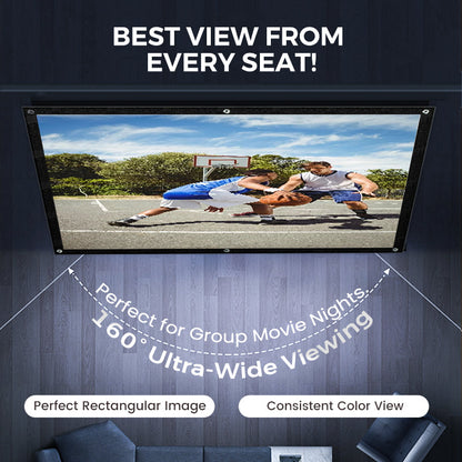 📺 50% DI SCONTO ORA! ✨ Schermo di proiezione ad alta definizione – diagonale da 120 pollici con superficie bianca opaca per un'esperienza home cinema cristallina 🎬🌟