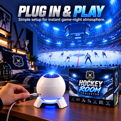 🏒 Hockey Stadium Room Projector – Rink Atmosphere