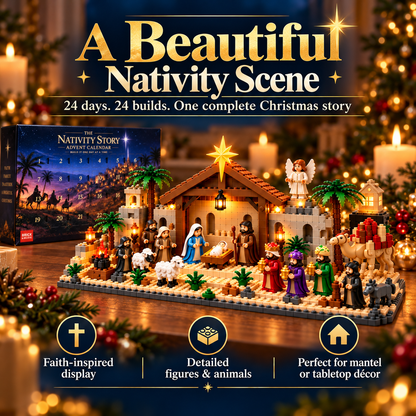 ✝️ 24-Day Nativity Building Advent Calendar