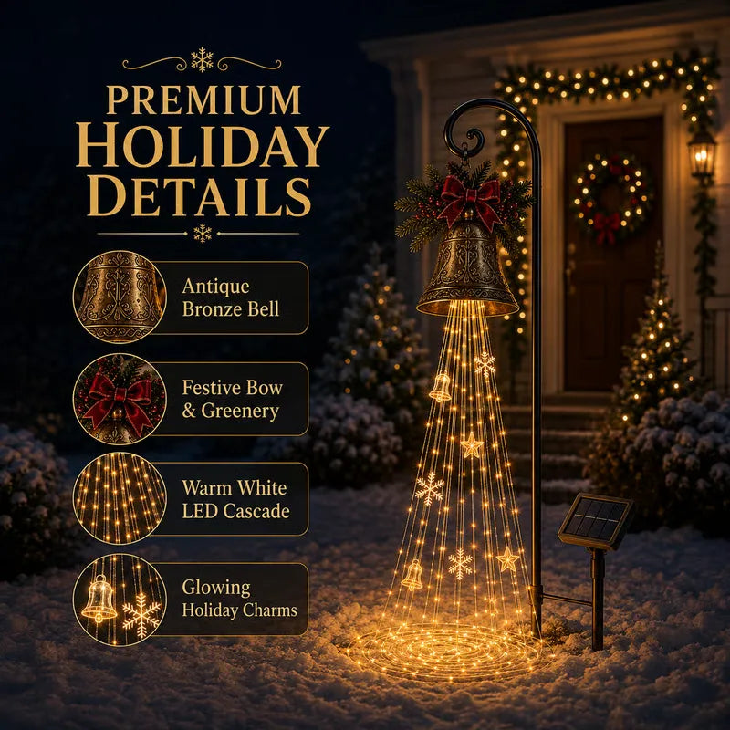 🎄Christmas Bell Cascade Solar Yard Light✨