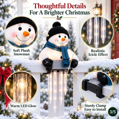 ⛄ Today 49% OFF - WinterGlow Snowman Icicle Light Decor