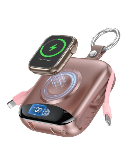 🔥 LAST DAY 50% OFF-🔋 10,000mAh 3-in-1 Magnetic Power Bank with Built-In Cables