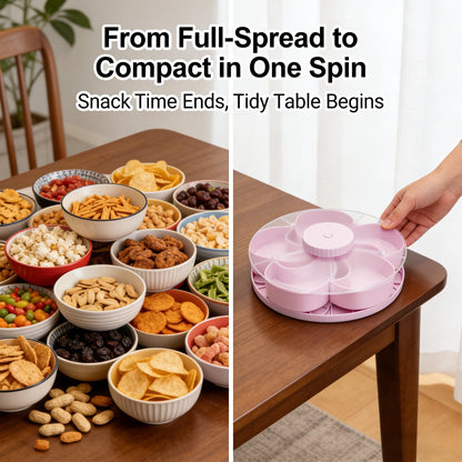 🎁Buy 2 Get Free Shipping！Rotating Snack Serving Tray – Make Every Party More Organized & Fun
