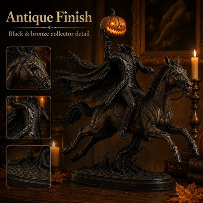 🎃🏇Midnight Chase Headless Horseman Statue(✨Same as the video)