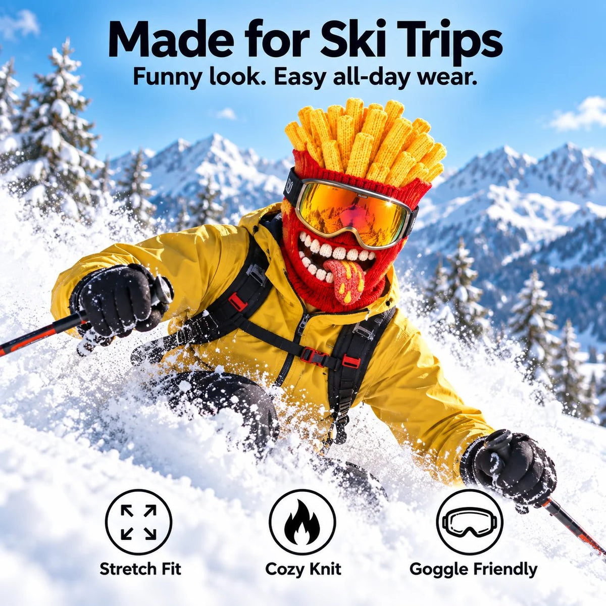 🍔🍟 Squad Goals! The Funniest Fast Food Ski Mask For Winter 2026! ⛷️❄️