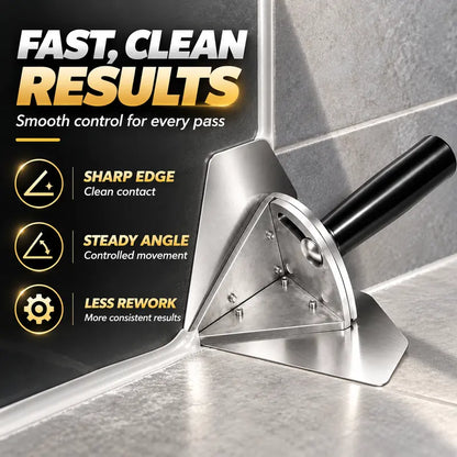 🏠 Corner Finishing Trowel – Stainless Steel Plaster & Putty Tool for Interior Wall Corners