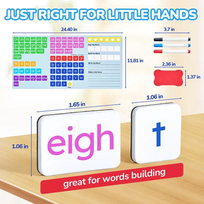 JoyCat Phonics Magnetic Letter Tiles- Hooked on Phonics