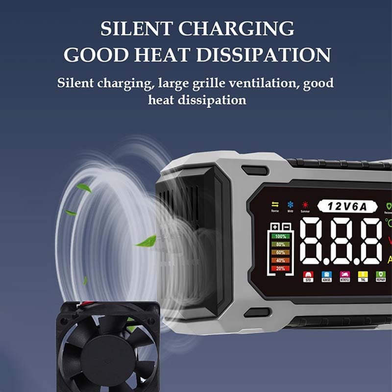 🚗12V/24V Smart Battery Charger, Maintainer & Trickle Charger🔋
