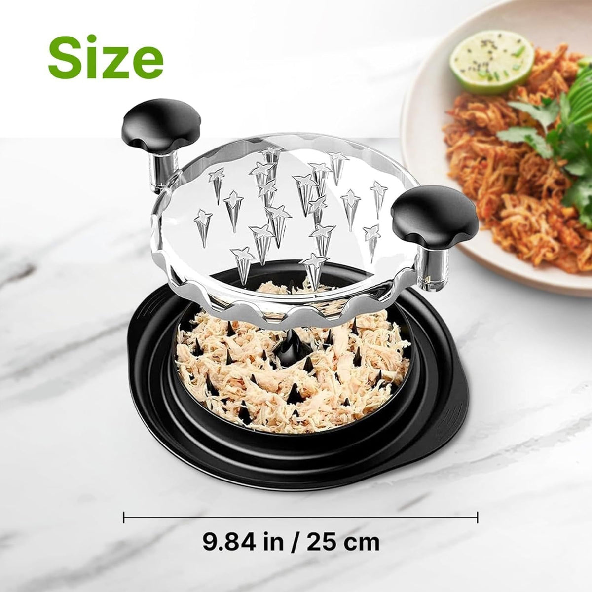 Chicken shredder size 9.84 inches 25 centimeters