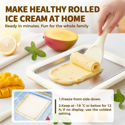 📦Buy 2 Get Free Shipping🎁DIY Rolled Ice Cream Maker – Turn Any Kitchen Into a Dessert Studio