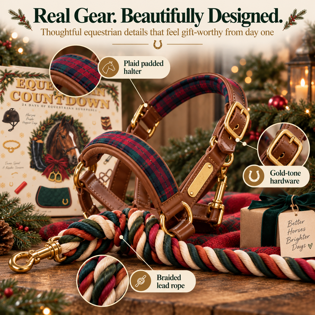 🐎24-Day Equestrian Advent Calendar – Christmas Countdown Gift for Horse Lovers