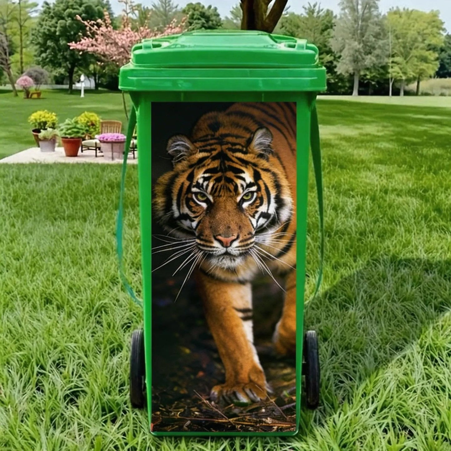 ✨Boring Trash Can? Fixed In Seconds! Creative Trash Can Sticker with Colourful Cartoon