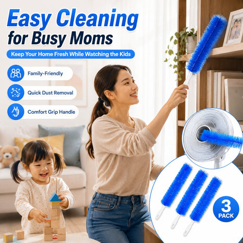 🔥Buy 1 Get 1 FREE |Flexible Dust Cleaning Brush for Fans, Blinds & Vents