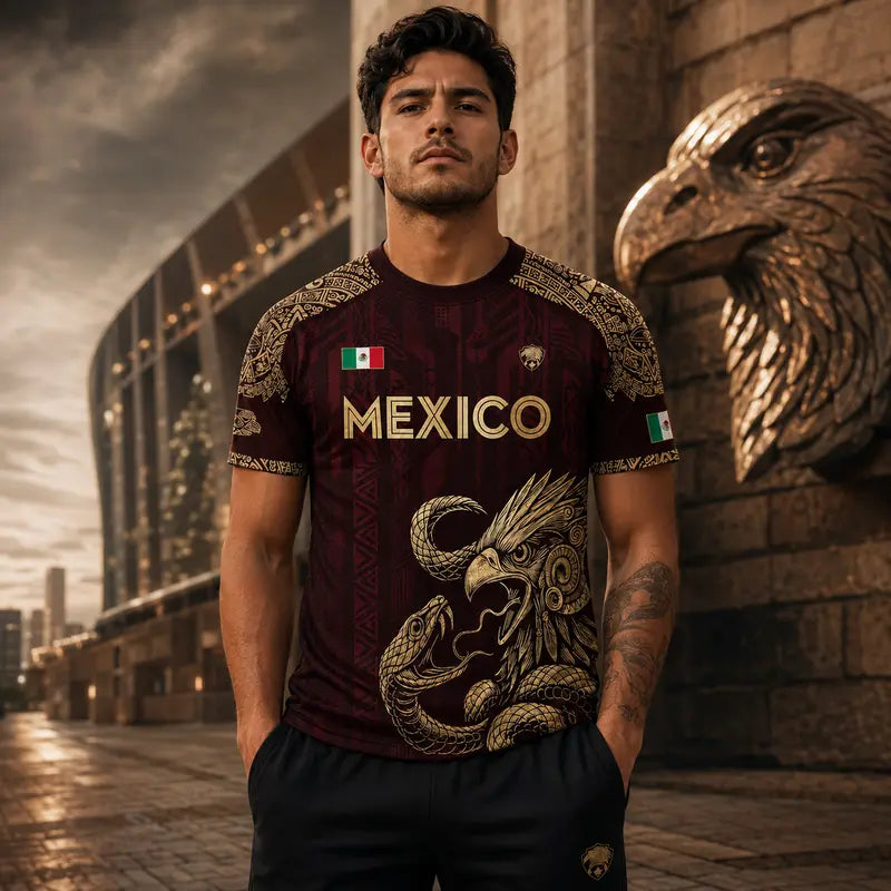 Mexico Heritage Eagle Jersey | Premium Aztec Performance Shirt S-5XL
