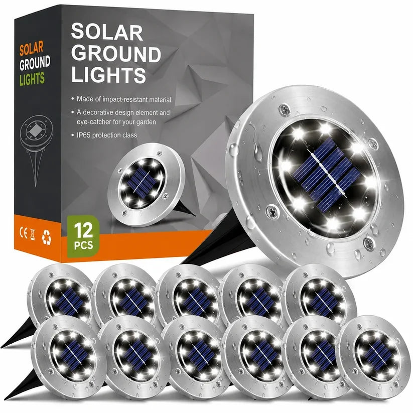 ☀️Solar Garden Lights –12 Pack Solar Lights Outdoor Waterproof