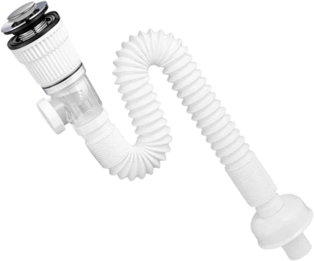 Flexible Sink Drain Kit – Adjustable Bendable Pipe with Anti-Odor Drain System