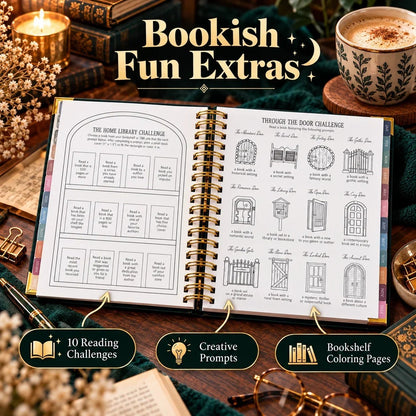 Midnight Study Hardcover Reading Planner for Book Lovers