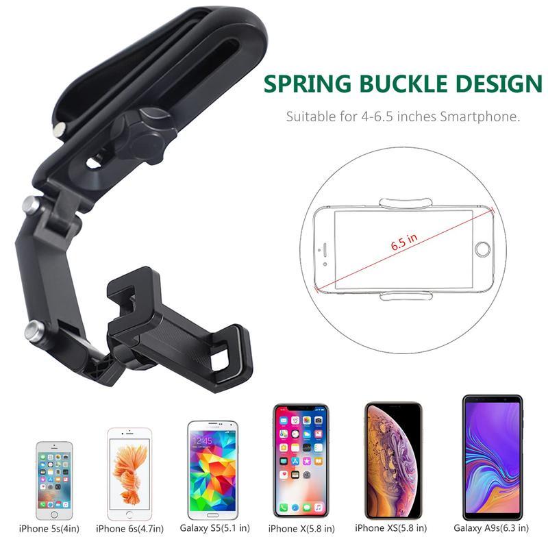 📱1080° Adjustable Car Sun Visor Phone Holder