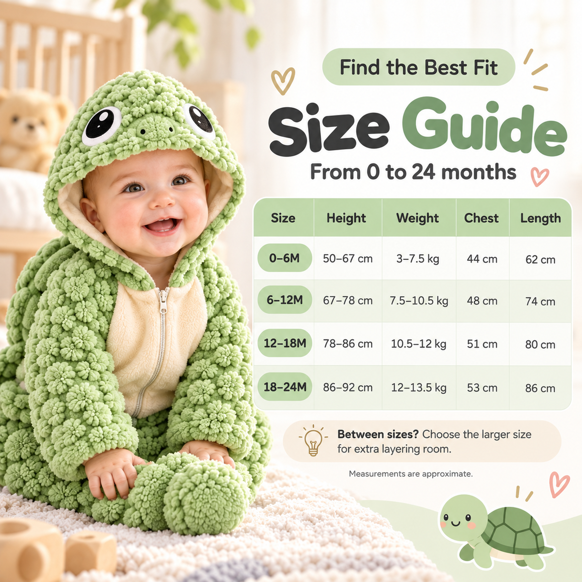Cozy Baby Turtle Romper – Ultra-Soft Hooded Fleece Onesie with Padded Turtle Shell (0–24 Months)