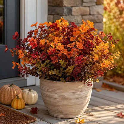 🍂Fall Artificial Flowers – UV-Resistant Colorful Bouquet for Home, Garden, Wedding & Party Decor